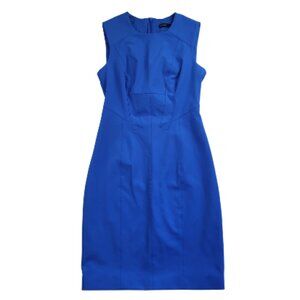 Karen Millen Royal Blue Sheath Sleeveless Midi Dress